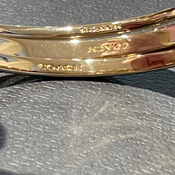 Coach Horse And Carriage Bangle Set - Set of 3 - NWT - Picture 5 of 6